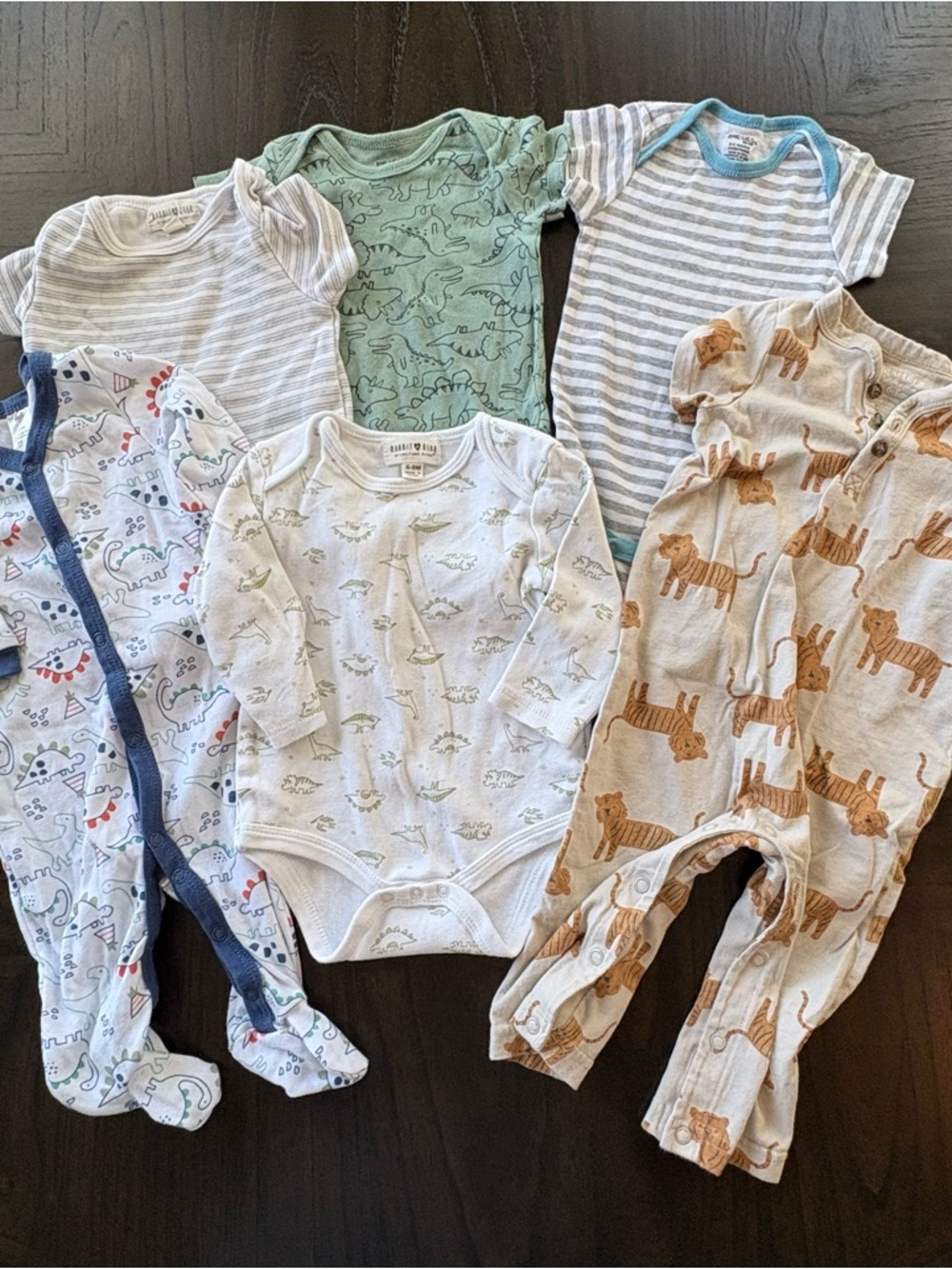 Baby Boy 6-9M Bundle Carter’s Dinosaur Onesies & Sleeper Set